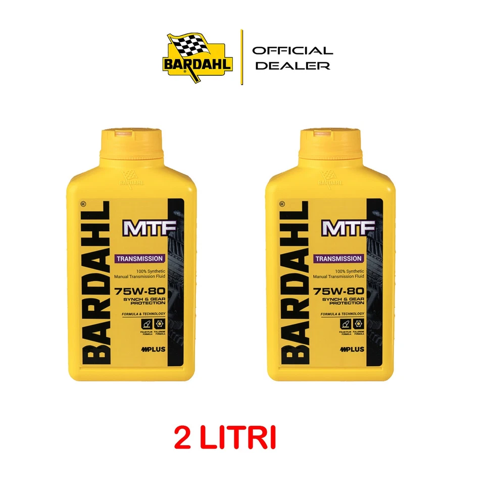 2 LITRI BARDAHL MTF 75W80 OLIO PER TRASMISSIONI CAMBIO MANUALE API GL-4 Premium - Immagine 1 di 3