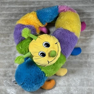 Babies R Us Regenbogen 56 Zoll Raupe Regenbogen Streifen Plüschkissen Jumbo groß weich - Bild 1 von 10