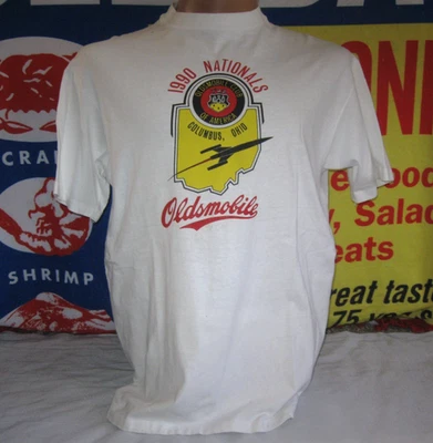 1990 NATIONALS OLDSMOBILE Club of America Camiseta Para Hombre XL Slim CARS COLUMBUS Foto 1 de 4