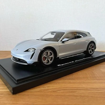 Paul's Model Art 1/18 Porsche Taycan 4S Cross Turismo Ice Grey Model Car Rare - Image 1 of 4