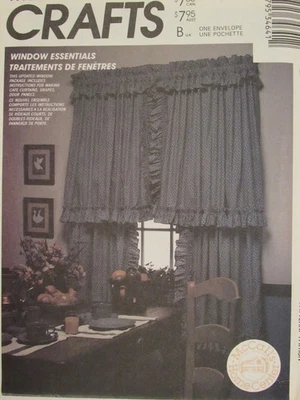 McCALLS 3464 Windows/Cafe Curtains Valance Drapes Balloon Panels & More PATTERN - Image 1 of 3