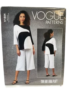 Vogue V1804 Misses Tunic Pants Sewing Pattern Size 16-24 Modern Style - Picture 1 of 2