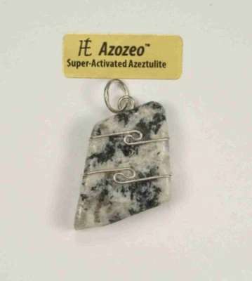 Pingente envolto em fio 1,2"/29mm AZOZEO™ turmalina preta Azeztulite™ s #913 - Imagem 1 de 4