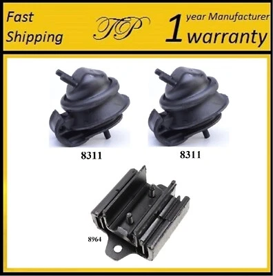 3 PIEZAS MONTAJE MOTOR Y TRANSMISIÓN PARA NISSAN FRONTIER 1999-2004, Xterra 2000-2004 3.3L 4x4 Foto 1 de 4