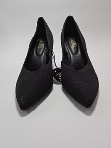Gr. 6 Alexis Bendel Schuhe. Schwarze Strick Stiletto Heels Slipper Pumps Damen Defekt - Bild 1 von 9
