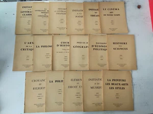 Lot 17x Cours institut culturel francais services administratifs 1952 - Bild 1 von 5