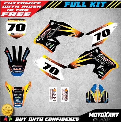 Kit Gráfico Completo Personalizado Suzuki DRZ 70 2009/2015 Sunrise Estilo Pegatinas Kit Foto 1 de 2