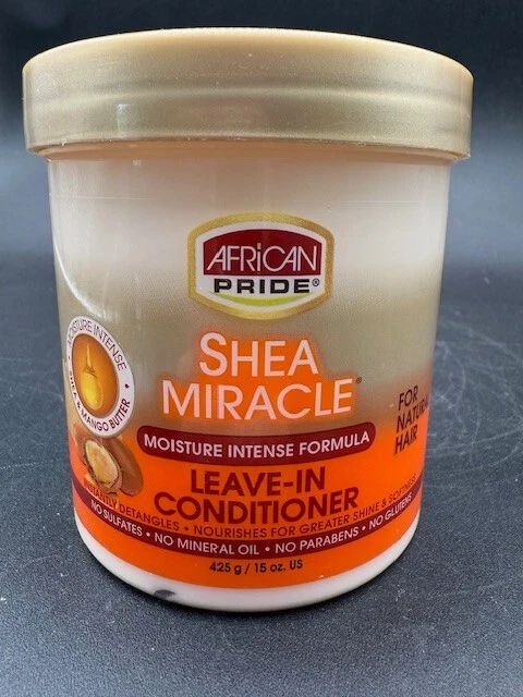 African Pride Shea Butter Miracle Leave-In Conditioner 15 Oz – Für Glatte, Glänzende Locken
