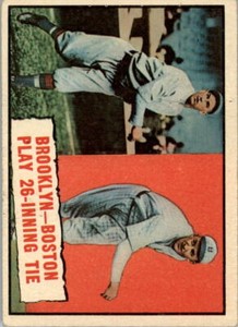 1961 Topps #403 26 Inning Tire Joe OeschgerL Leon Cadore - VG-EX