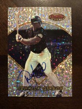 DERRICK GIBSON 1996 BOWMAN'S BEST AUTOGRAPHED SIGNED AUTO BASEBALL CARD BBP23