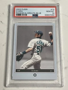 2003 Fleer Ichiro SP #/250 PSA 10 GEM MINT 💎💎 R&S Blue POP 3!!! HOF 🔥 - Picture 1 of 3