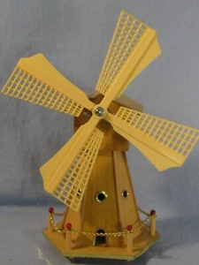 Music Box Mulino a Vento Suona 'L'Intrattenitore' con Lame Avvolgibili - Foto 1 di 9