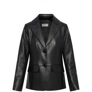 Anne Klein Women's Classic Leather Blazer Jacket - Picture 1 of 4