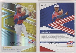 2020 Panini Elite Extra Edition Prime Numbers Gold /24 Juan Bito #193
