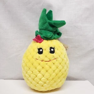 Fiesta Yellow Boy Pineapple 8" Stuffed Anthropomorphic Happy Smiling Plush Toy - Picture 1 of 8