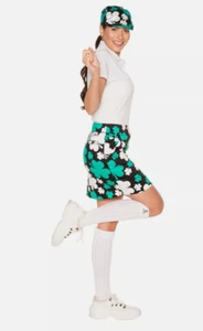Royal and Awesome Skirt Golf Skort Paddy Par Irish Clover Green Womens Size 6 - Picture 1 of 10
