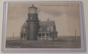 Gay Head Light faro Martha's Vineyard Massachusetts postal de colección - Imagen 1 de 2