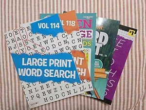 Bendon/Kappa Large Print Word Search Activity Books Lot Of 4. - Bild 1 von 6