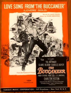1958 ELMER BERNSTEIN FILM spartiti IL BUCANIERE Claire Bloom INGER STEVENS - Foto 1 di 1