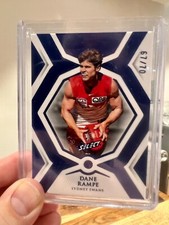 Dane Rampe Sydney Swans AFL GEM Sapphire Card 2023
