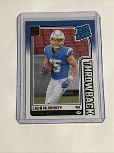 2024 Panini Donruss - Rated Rookies Throwbacks #23 Ladd McConkey (RC) - Bild 1 von 2