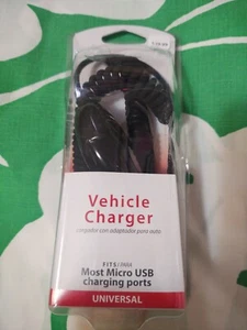 NEW OEM Verizon Coiled Car Charger Vehicle DC Power Adapter Micro USB micusbvpc - Picture 1 of 4