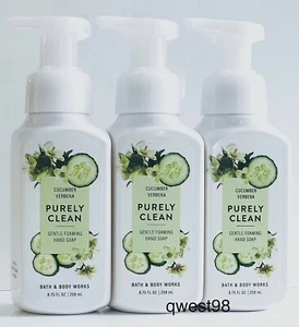 BATH & BODY WORKS CUCUMBER VERBENA GENTLE FOAMING HAND SOAP X 3 - Picture 1 of 1