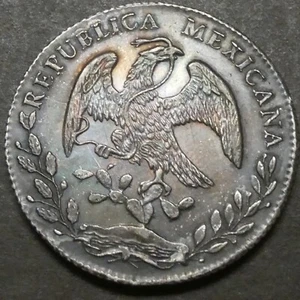 Moneda de plata México 1878 8 reales Go FR - Imagen 1 de 2
