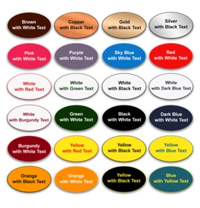 OVAL COMBI CLIP & PIN Mitarbeiter Name Abzeichen Shop Stellvertretender Manager Supervisor + Schriftarten - Bild 1 von 6