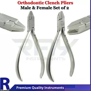 Kieferorthopädische männliche & weibliche Drehmomentzange Dental Instrumente Zahnarzt CE 2er Set - Bild 1 von 3