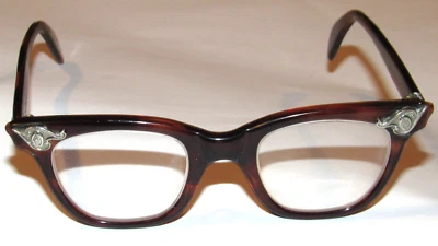 DE COLECCIÓN AO LOGO AMERICAN OPTICAL 42□20 4 1/4 GAFAS! ¡CÁSCARA DE TORTUGA MARRÓN! Foto 1 de 4