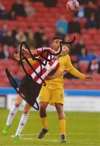 SHEFFIELD UNITED: CHRIS BASHAM SIGNED 6x4 ACTION PHOTO+COA - Picture 1 of 1