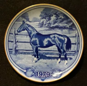 1979 Tove Svendsen Original Pferd Wandplatte Hannoveraner Pferd Dänemark Porzellan - Bild 1 von 8