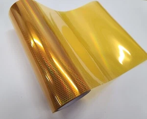 Gloss Honeycomb Pattern Holographic Headlight Tail Light Fog Tint PVC Vinyl Wrap - Picture 1 of 14