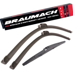 Wiper Blades Aero For Kia Carens HATCH 2000-2002 FRONT PAIR & REAR - Picture 1 of 10