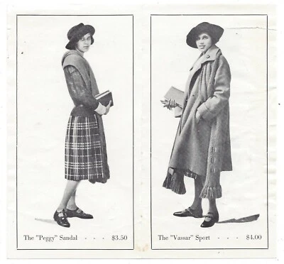 1930's Tru-Bilt Sports High School & College Girls Sandals Advertising Folder GG - Image 1 of 3