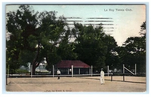 Le Roy LeRoy NY Tennis Club Genesee County 1910 Postcard E11 - Bild 1 von 2