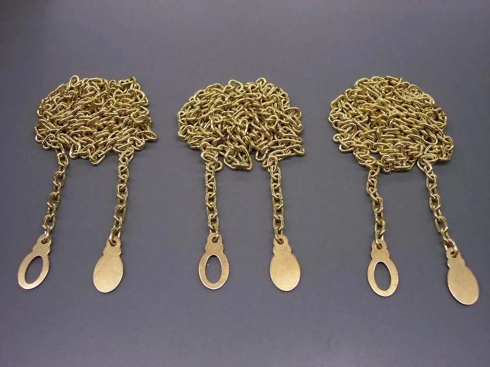 3 Chains For Jauch 77 100M 101M Emperor Grandmother Grandfather Clock Movements - Image 1 of 1