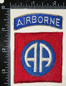 WWII US Army 82nd Airborne Division Patch & Detached A/B Arc Tab - Picture 1 of 2