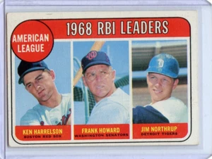1969 Topps RBI Leaders Jim Northrup/ Frank Howard #3 🚀😳💥   VG - Picture 1 of 2