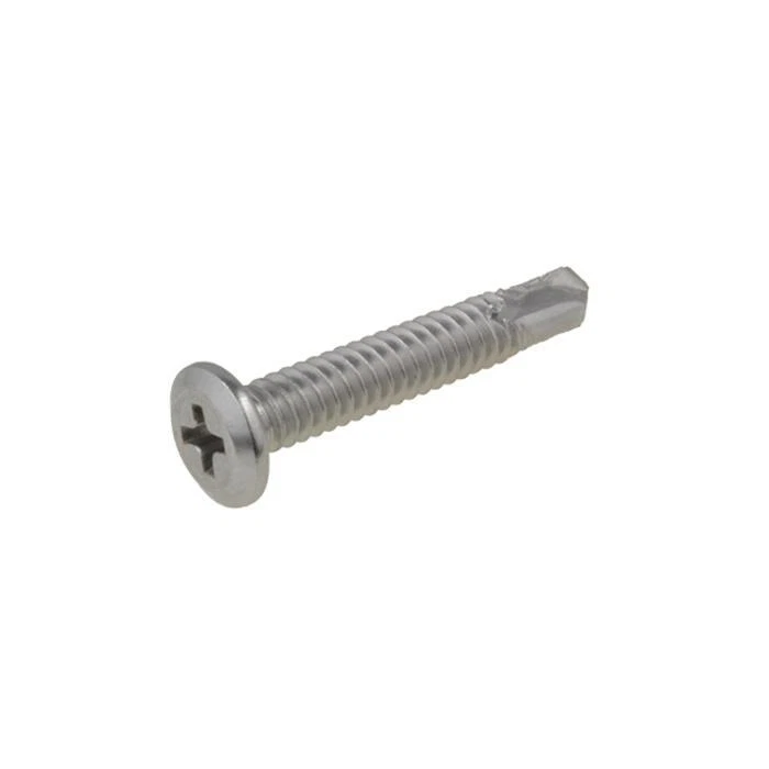 Pack of 100 Stainless 10g x 22mm Wafer PH2 Fine Metal Self Drilling Screw G410 - image 1 of 4