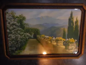 Antique R. Atkinson Fox Original Framed Print Art Deco Nature's Grandeur 25x17" - Picture 1 of 10