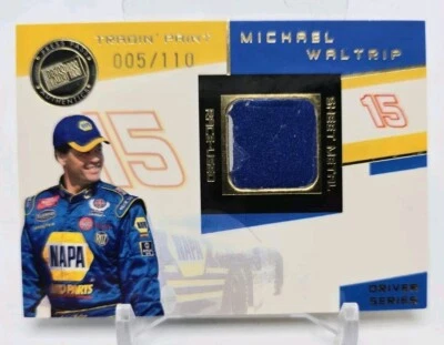 2003 Press Pass VIP MICHAEL WALTRIP Tradin' Paint Driver /110 Race Used Metal - Image 1 of 4
