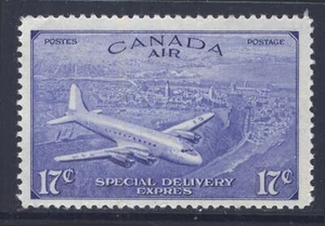 CANADÁ CE3 1946 CBNC LTD 17c CORREO AÉREO ENTREGA ESPECIAL SELLO URGENTE (#5) EN MUY BUEN ESTADO MNH - Imagen 1 de 2