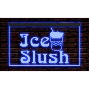 110244 Ice Slush Drink Shop Cafe Display Light Neon Sign 7 or 16 Color - Picture 1 of 11