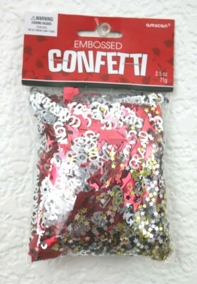 NEW Amscan Embossed Confetti Graduation 2.5 oz - Image 1 of 2