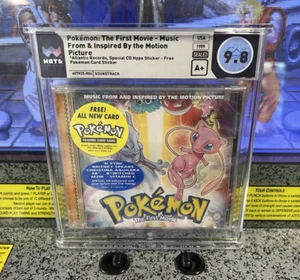 1999 Pokemon The First Movie Music From The Motion Picture WATA 9.8 A+ Sealed - Picture 1 of 13