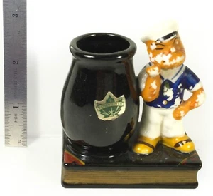 Vintage Popeye the Sailor Ceramic Souvenir Toothpick/ Matchstick Holder (1930's) - Picture 1 of 6