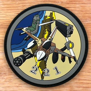 ISRAEL AIR FORCE AIR MAINTENECE UNITÀ 221 TOPPA PVC F16 3D BAGLIORE AL BUIO! - Foto 1 di 1