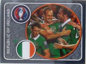 PANINI EURO 2016 ~ FIGURINA singola n. 461 sticker ~ scudetto shiny Irlanda - Foto 1 di 1